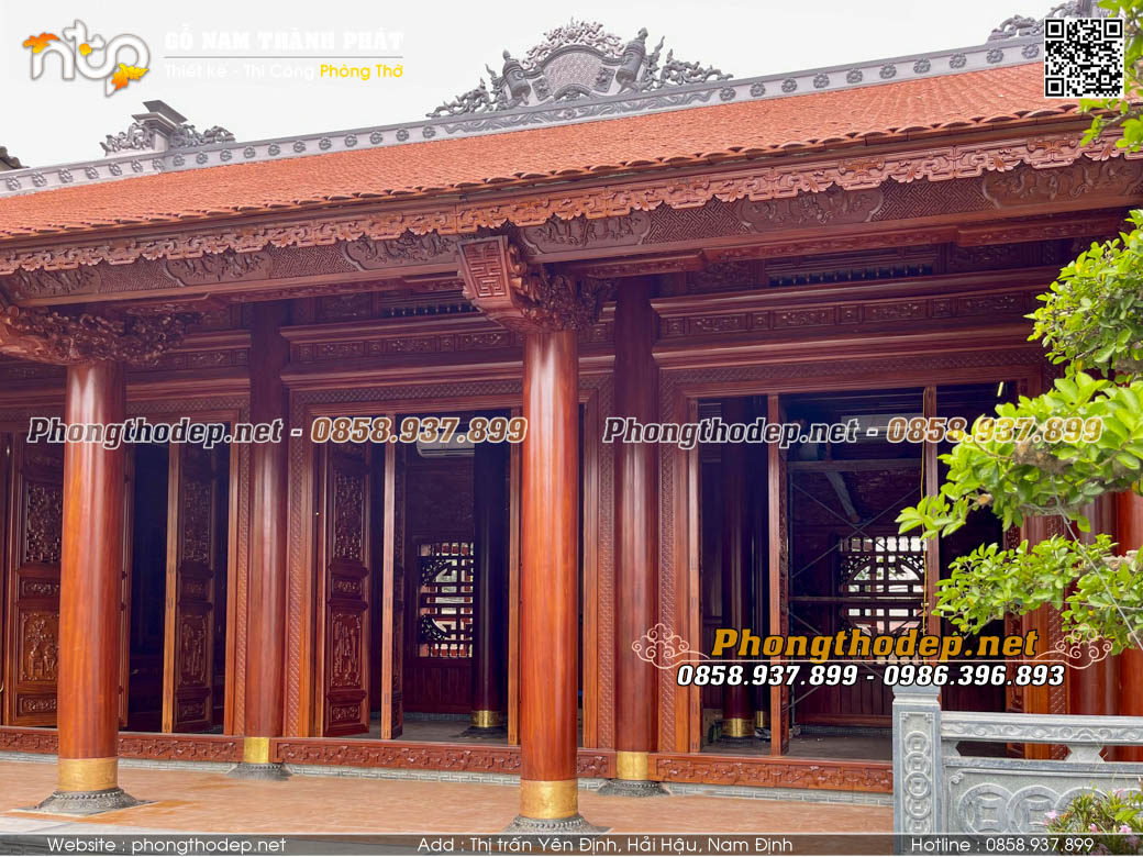 Bao gia nha go 3 gian dep tại Bắc giang